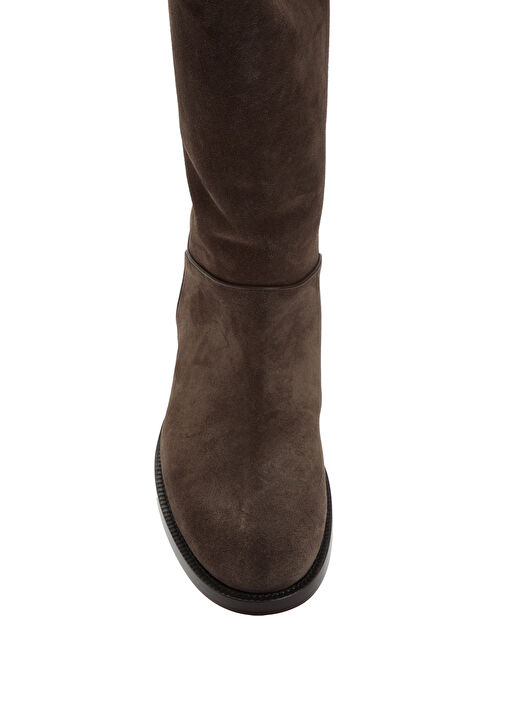 Nobilis Riding Koyu Kahverengi Kadın Süet Bot - Görsel 5