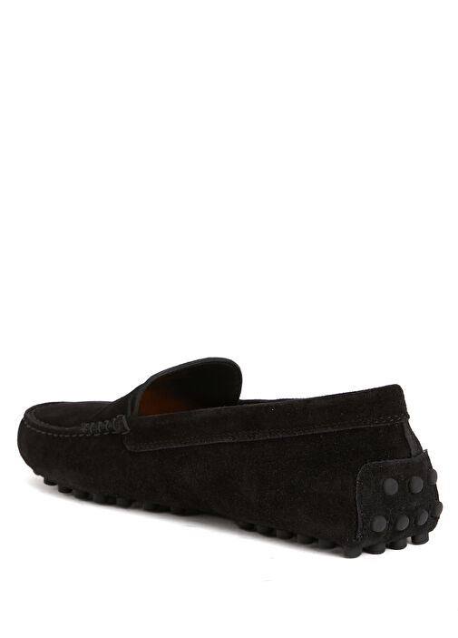 Siyah Kadın Deri Loafer - Görsel 4