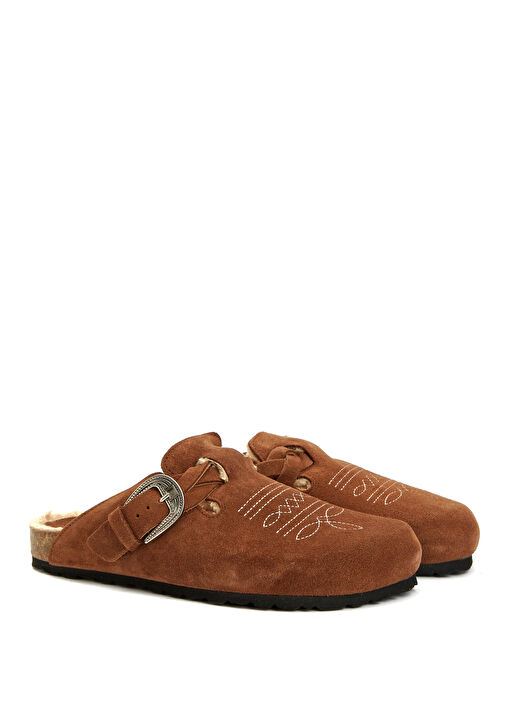 Taba Kadın Süet Terlik - Görsel 3