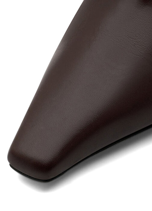 Rami Tubo Koyu Kahverengi Kadın Deri Çizme - Görsel 4