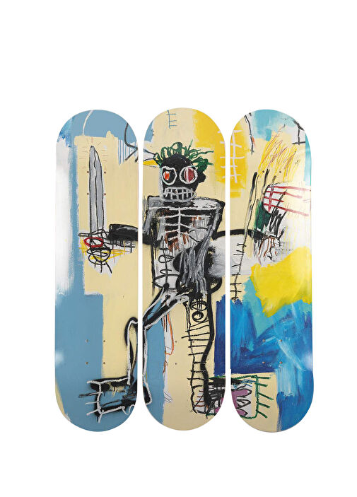 The Skateroom - Jean Michel Basquiat Warrior Kaykay Tablo - Çok Renkli