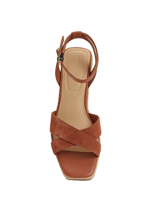 Kahverengi Kadın Deri Espadril - Görsel 5