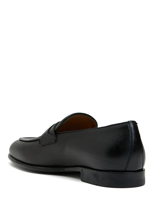 Siyah Erkek Deri Loafer - Görsel 4
