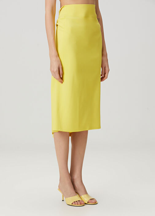 Jacquemus - Sablier Yellow Midi Skirt