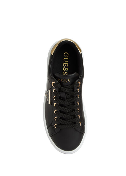 Denesa Siyah Gold Kadın Deri Sneaker - Görsel 5