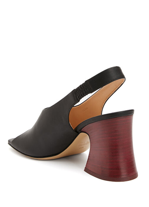 Janis Siyah Kadın Deri Sandalet - Görsel 4