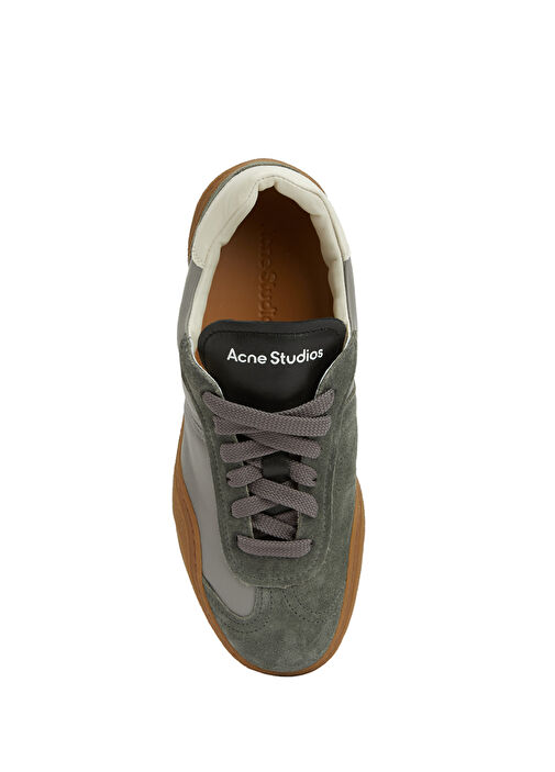 Bars Gri Kadın Deri Sneaker - Görsel 5