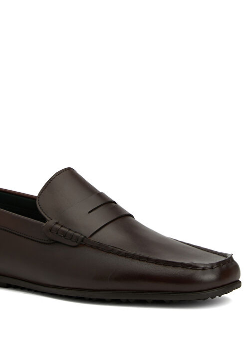 Kahverengi Erkek Deri Loafer - Görsel 7