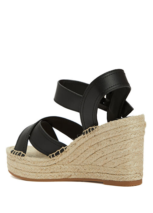 Siyah Jüt Detaylı Kadın Espadril - Görsel 4