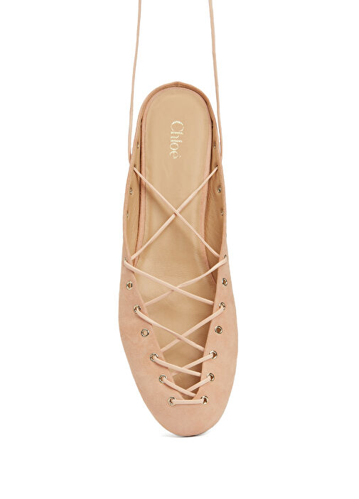 Ghilies Pudra Kadın Deri Sandalet - Görsel 5
