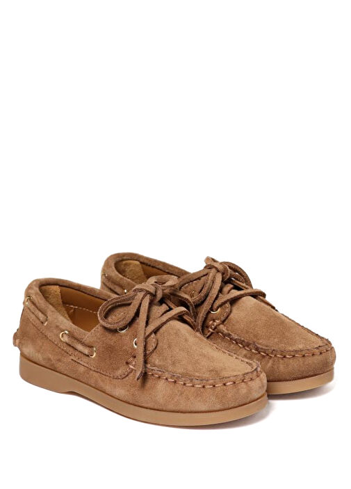 Cruise Açık Kahverengi Unisex Çocuk Süet Loafer - Görsel 3