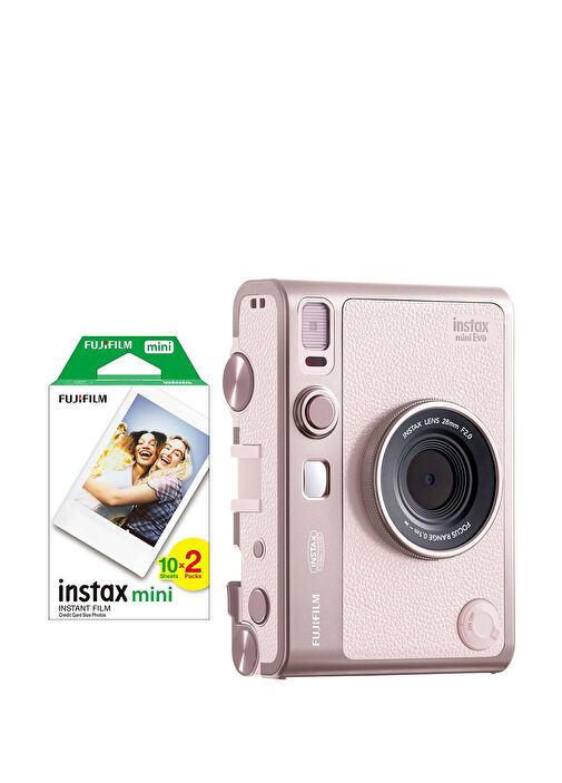 FUJIFILM - Instax Mini Evo Gentle Rose Hybrit Şipşak Fotoğraf