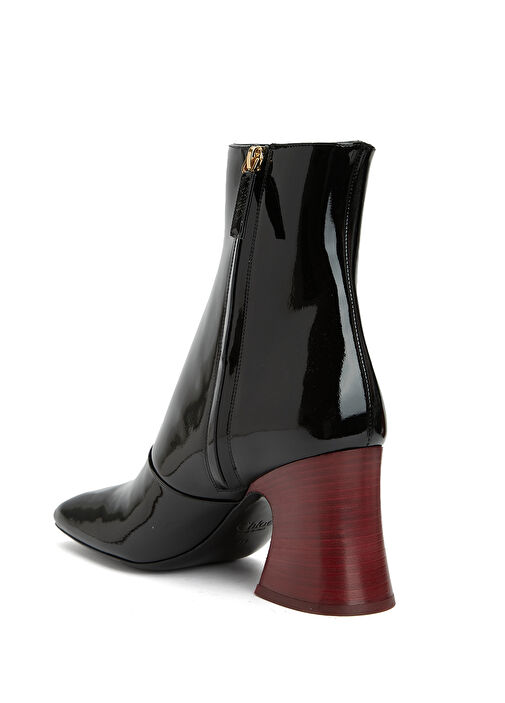 Janis Siyah Kadın Rugan Deri Bot - Görsel 4