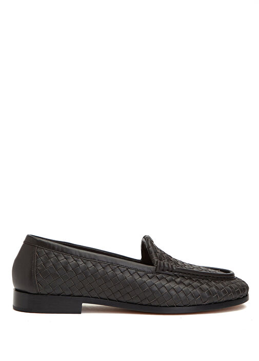 Bottega Veneta Koyu Kahverengi Bottega Veneta Deri Erkek Loafer