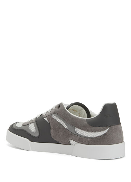 Portofino Beyaz Gri Erkek Deri Sneaker - Görsel 4