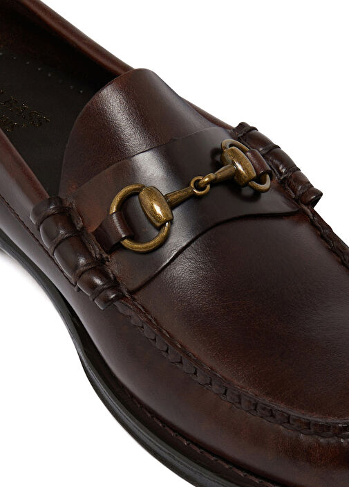 Kahverengi Erkek Deri Loafer - Görsel 7