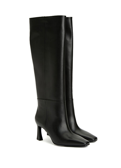 Siyah Kadın Deri Çizme - Görsel 3