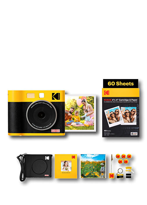 KODAK Cam Shot Mini 1 ERA – Stampante Fotografica Istantanea Bluetooth Con Ricarica USB-C, Rotolo One-Touch E Personalizzazione Emoji Per Smartphone