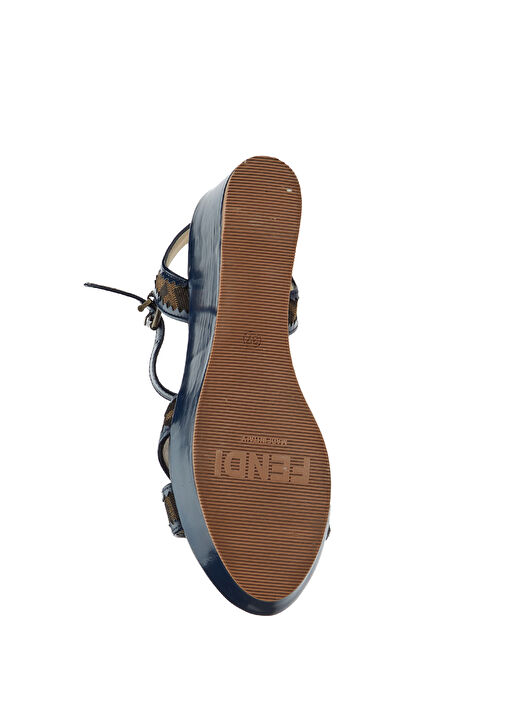 Beymen Reborn Beymen Reborn Lacivert Fendi Topuklu Sandalet Beymen'de! Lacivert - 6. görsel