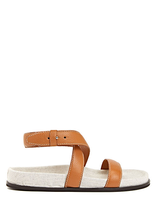 Taba Kadın Deri Sandalet - Görsel 2