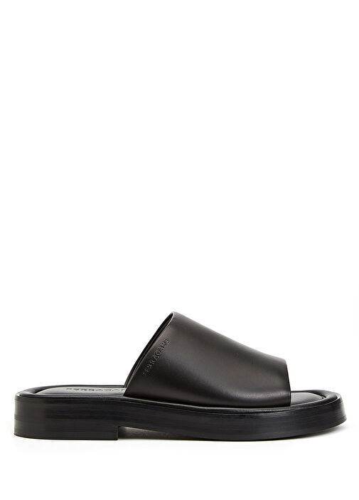 Siyah Erkek Deri Terlik - Görsel 2