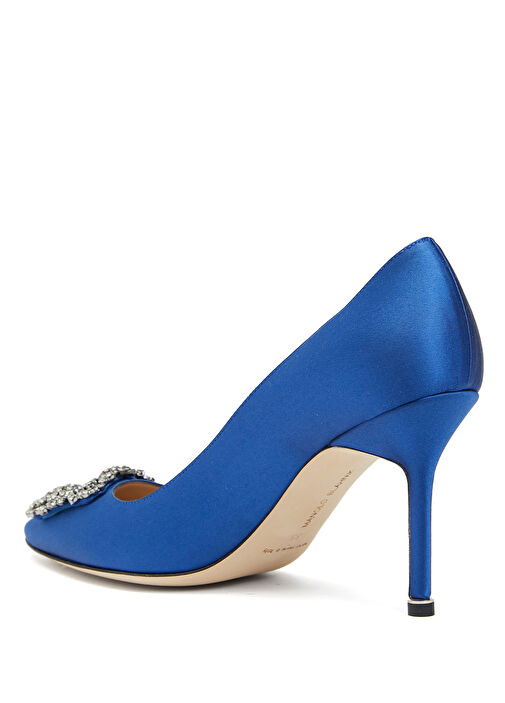 Mavi Taş Detaylı Stiletto - Görsel 4