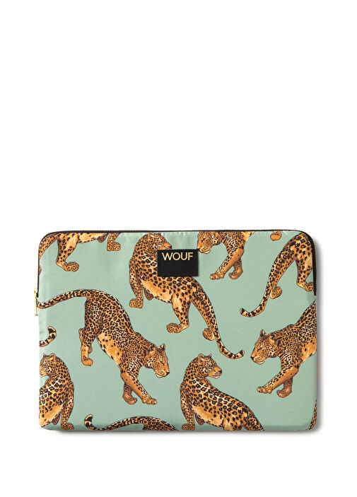 Emerald Leopard Desenli 13" 14" Laptop Kılıfı