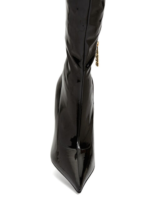 Siyah Gold Kadın Çizme - Görsel 5