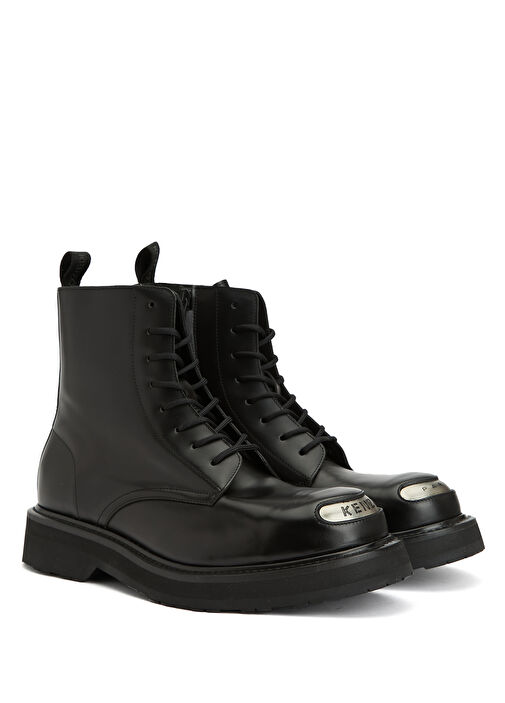 Siyah Erkek Deri Bot - Görsel 3