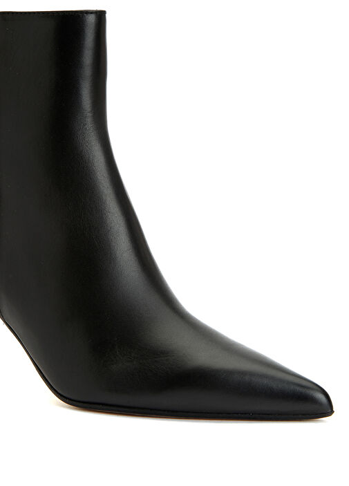 Siyah Aksesuar Detaylı Kadın Deri Bot - Görsel 7