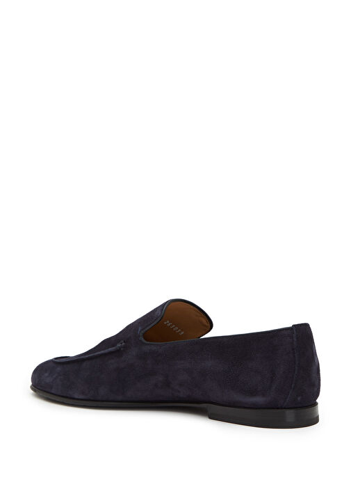 Lacivert Erkek Süet Loafer - Görsel 4
