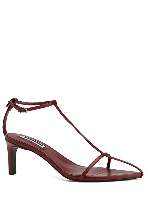 Cage Kırmızı Kadın Deri Sandalet - Görsel 3