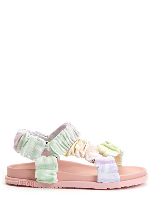 Colorblocked Desenli Kız Çocuk Sandalet - Görsel 6