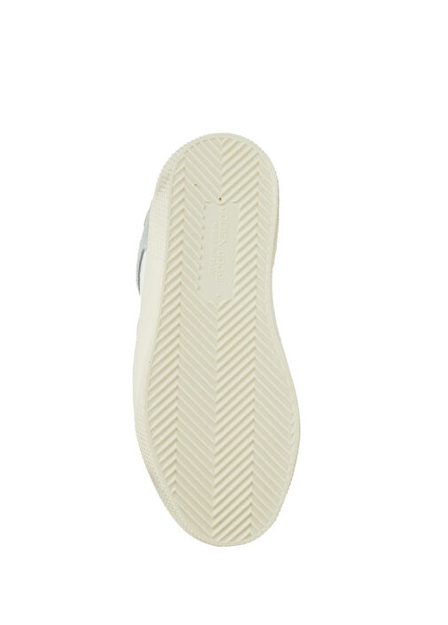 May Beyaz Gri Çocuk Deri Sneaker - Görsel 6