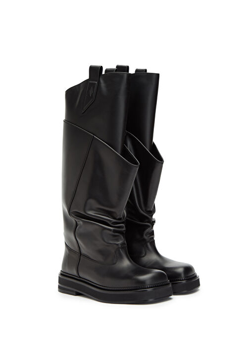 Passeggiata Siyah Kadın Deri Çizme - Görsel 3