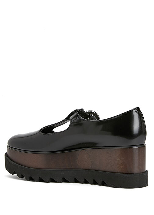 Elysev Siyah Platformlu Kadın Ayakkabı - Görsel 4