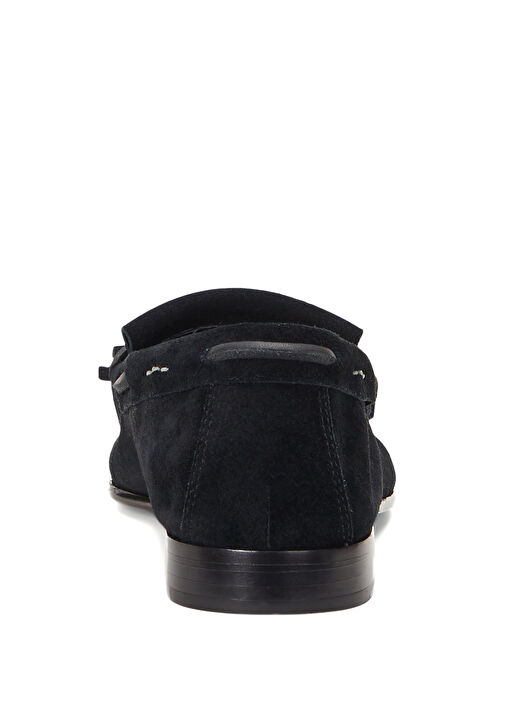 Siyah Kadın Deri Loafer - Görsel 4