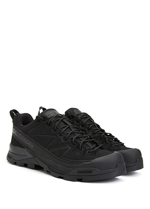 MM6 Maison Margiela - x Salomon Siyah Kadın Deri Sneakers - Siyah
