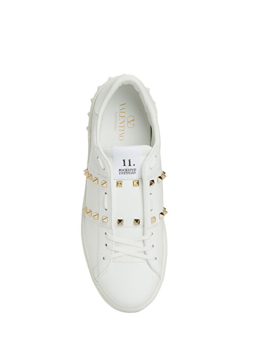 Open Beyaz Erkek Deri Sneaker - Görsel 5