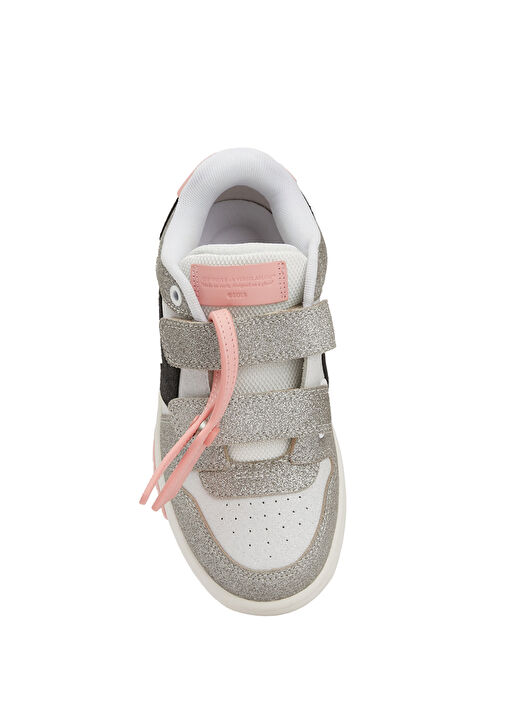 Pembe Kız Çocuk Deri Sneaker - Görsel 5