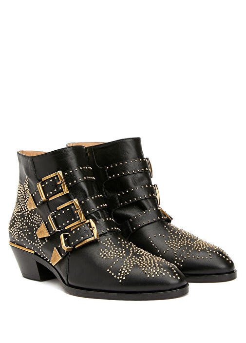 Susanna Siyah Kadın Deri Bot - Görsel 3