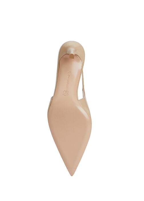 Robbie Bej Deri Topuklu Ayakkabı - Görsel 6