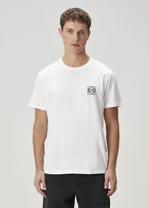 Loewe Beyaz Erkek Beyaz Logo Detaylı T-shirt 1615268 | Beymen