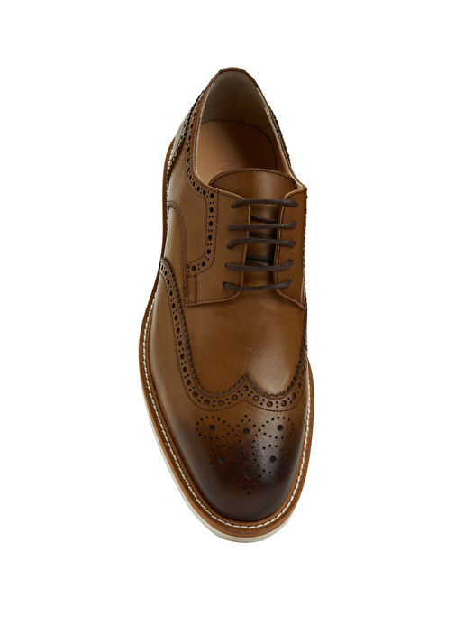 Kahverengi Erkek Deri Ayakkabı - Görsel 5