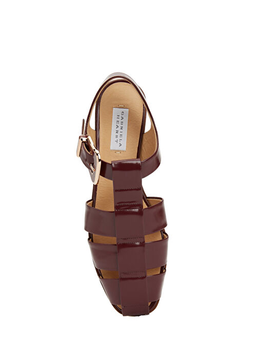 Bordo Kadın Sandalet - Görsel 5