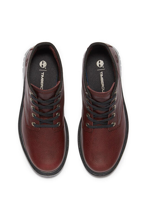 Cambria Valley Bordo Kadın Deri Bot - Görsel 5
