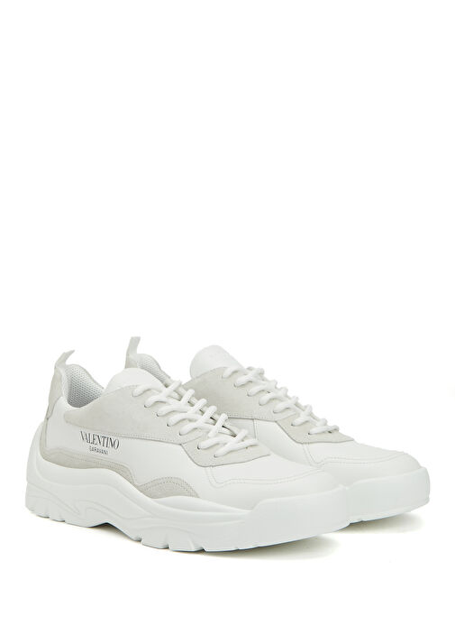 Beyaz Erkek Deri Sneaker - Görsel 3