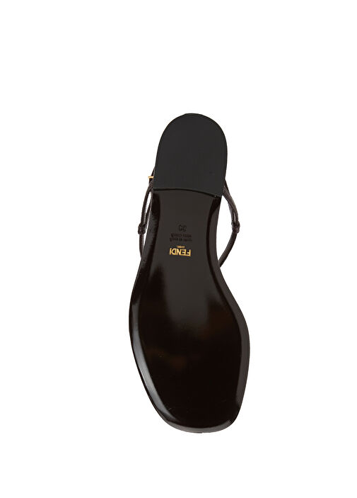 Bordo Desenli Kadın Deri Sandalet - Görsel 6