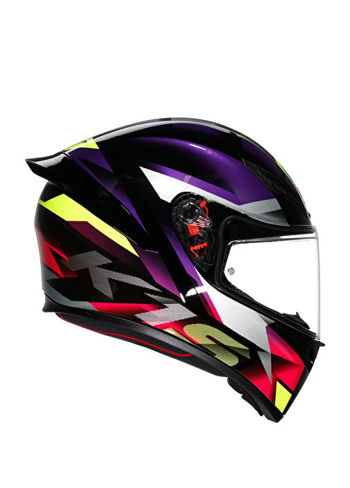 Agv - K1 S Fastlap Black Purple Pink Kapalı Motosiklet Kaskı - Çok