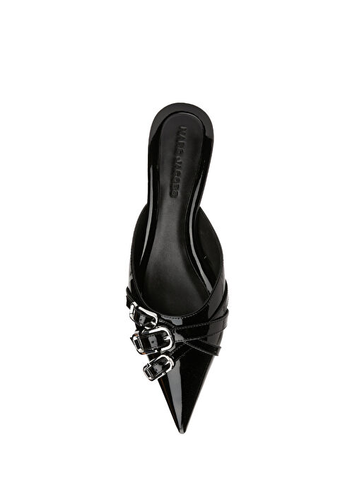 The Emma Kitten Siyah Deri Topuklu Ayakkabı - Görsel 5